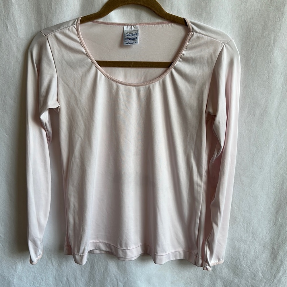 Patagonia pale pink long-sleeve top, size S - Picture 1 of 6